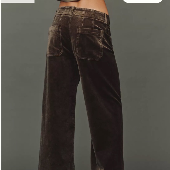 The Colette Full-Length Velvet Pants by Maeve - Picture 2 of 3